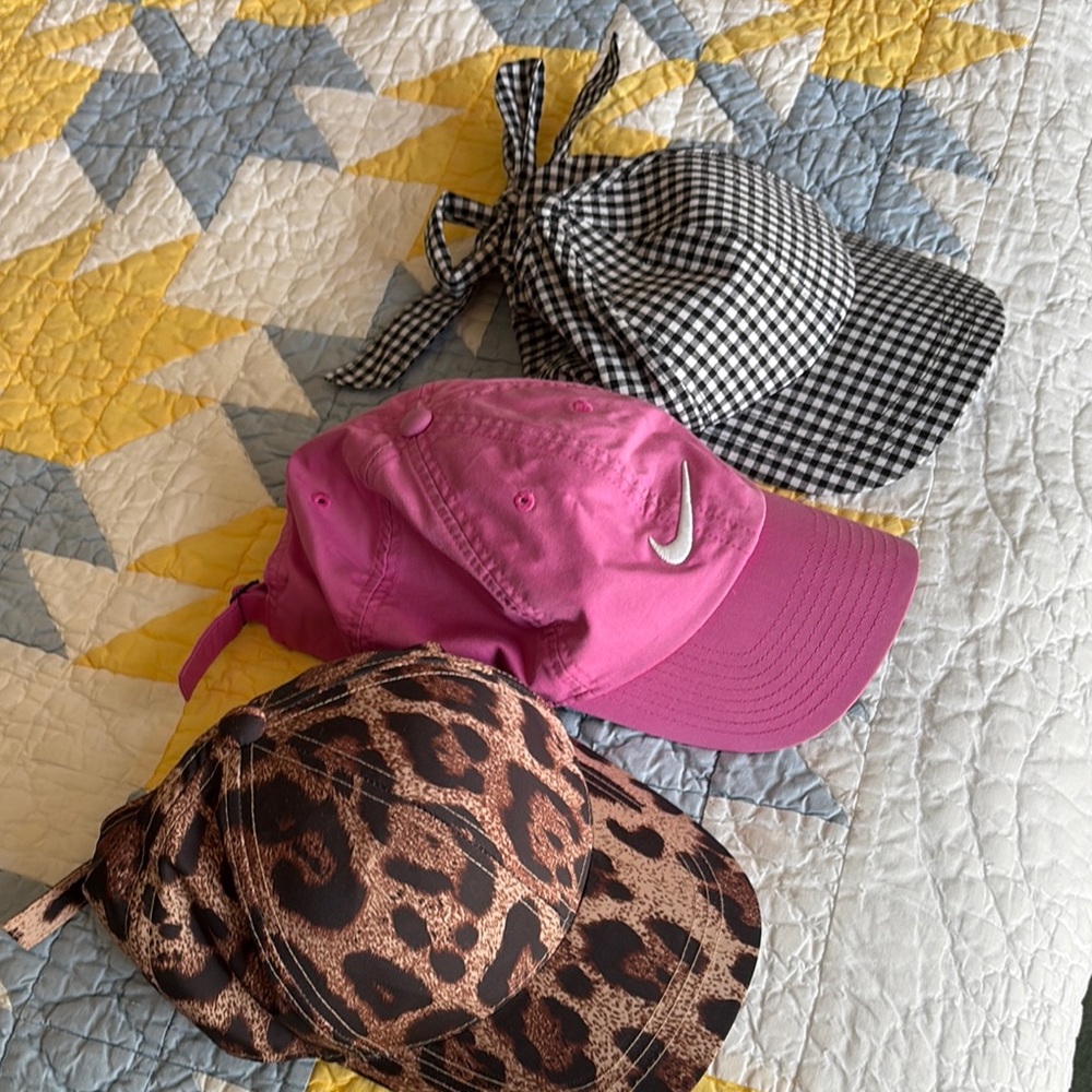 Pink, Black, and Brown cheetah, leopard baseball hats